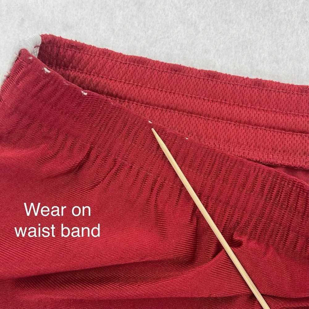 Vintage Nike Shorts Arkansas Razorbacks Mens M Red Satin Dazzle Retro Activewear
